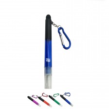 Touch Screen Stylus Pen Spray Bottle with Carabiner